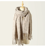 pretty persuasions Alpine Snow Scarf - Sand