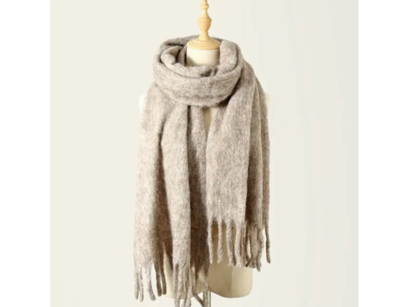 pretty persuasions Alpine Snow Scarf - Sand