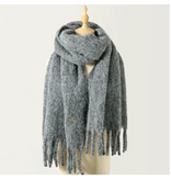 pretty persuasions Alpine Snow Scarf - Grey