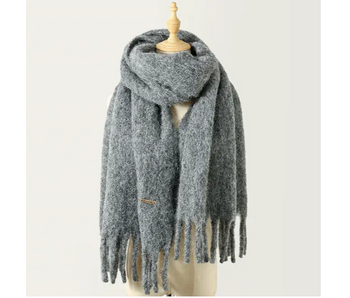 Alpine Snow Scarf - Grey