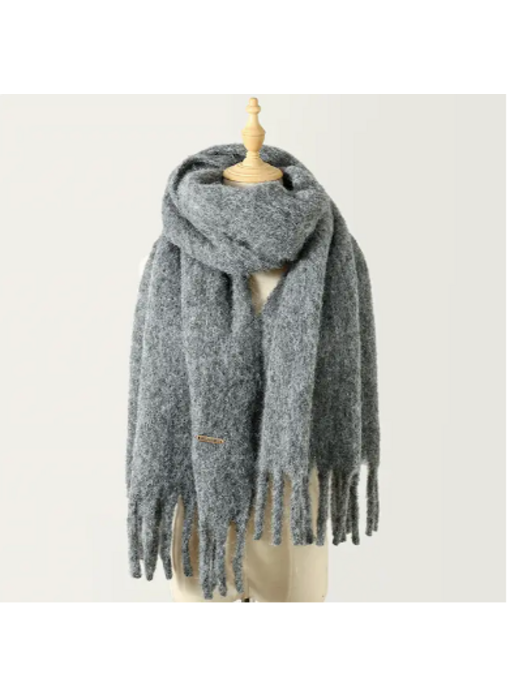 Alpine Snow Scarf - Grey