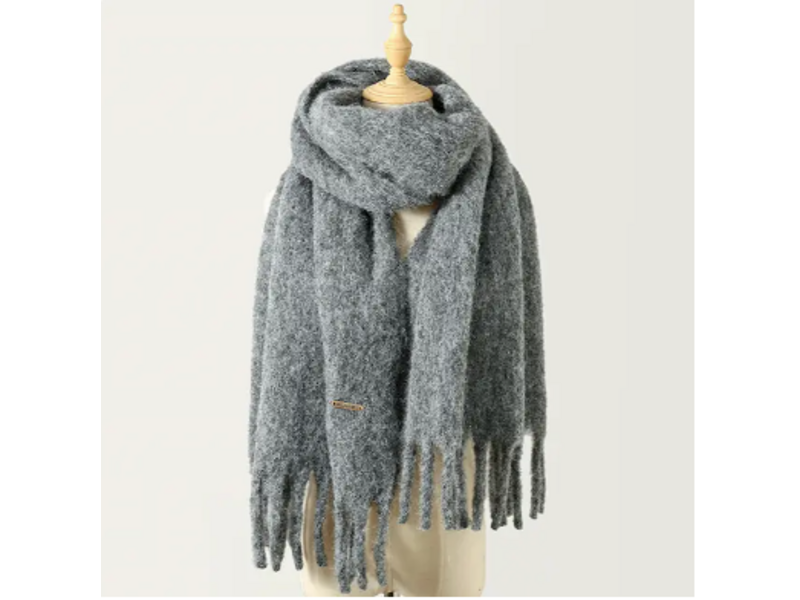 pretty persuasions Alpine Snow Scarf - Grey