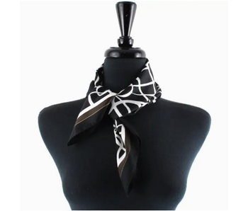 Belts Square Scarf (21"x21") - Black