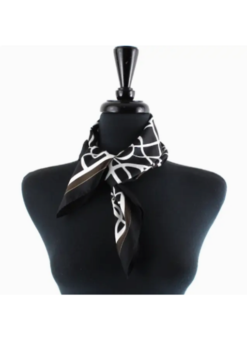 Belts Square Scarf (21"x21") - Black