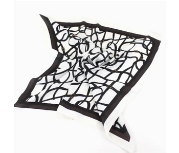 Belts Square Scarf (21"x21") - White