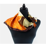 pretty persuasions Flower Print Lightweight Square Scarf - Brown