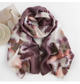 pretty persuasions Multi Color Print Scarf - Mauve