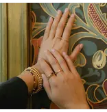 Ofina Jewelry Beaded Nugget & Stone Bracelet: Black Onyx