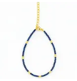 Ofina Jewelry Stone / Gold Mix Bracelet: Lapis