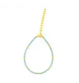 Ofina Jewelry Stone / Gold Mix Bracelet: Amazonite