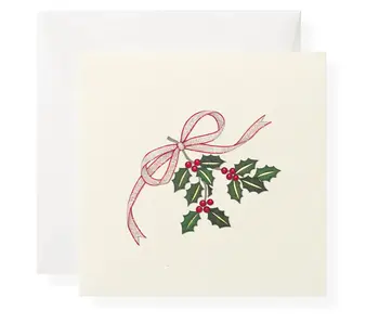 Individual Gift Enclosure Card Holly