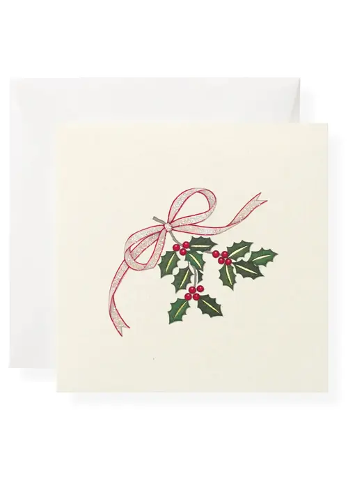 Individual Gift Enclosure Card Holly