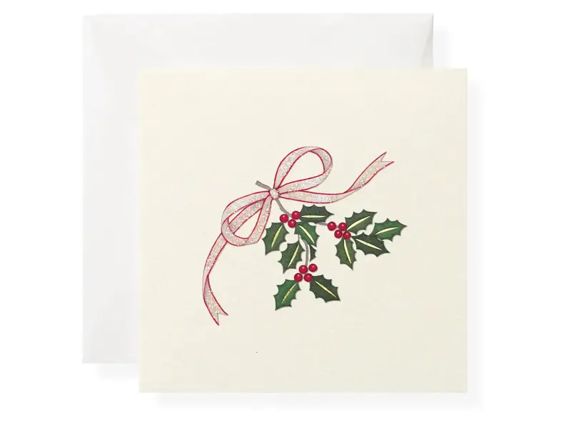 Karen Adams Designs Individual Gift Enclosure Card Holly