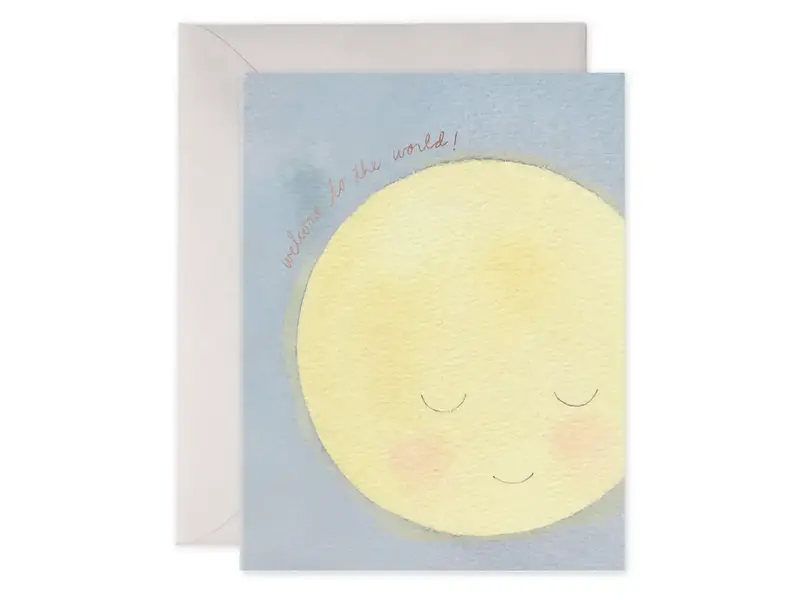 E. Frances Baby Moon | New Baby Shower Greeting Card