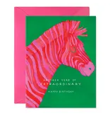 Efrances Extraordinary Zebra | Birthday Greeting Card