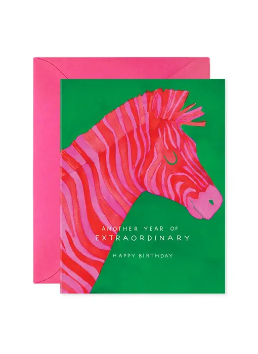 Extraordinary Zebra | Birthday Greeting Card