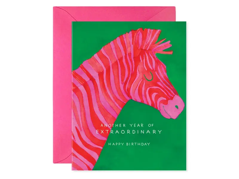 E. Frances Extraordinary Zebra | Birthday Greeting Card