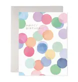 E. Frances Falling Confetti Birthday Greeting Card