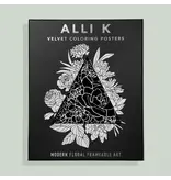 Paige Tate & Co Velvet Coloring Posters: Modern Floral Frameable Wall Art