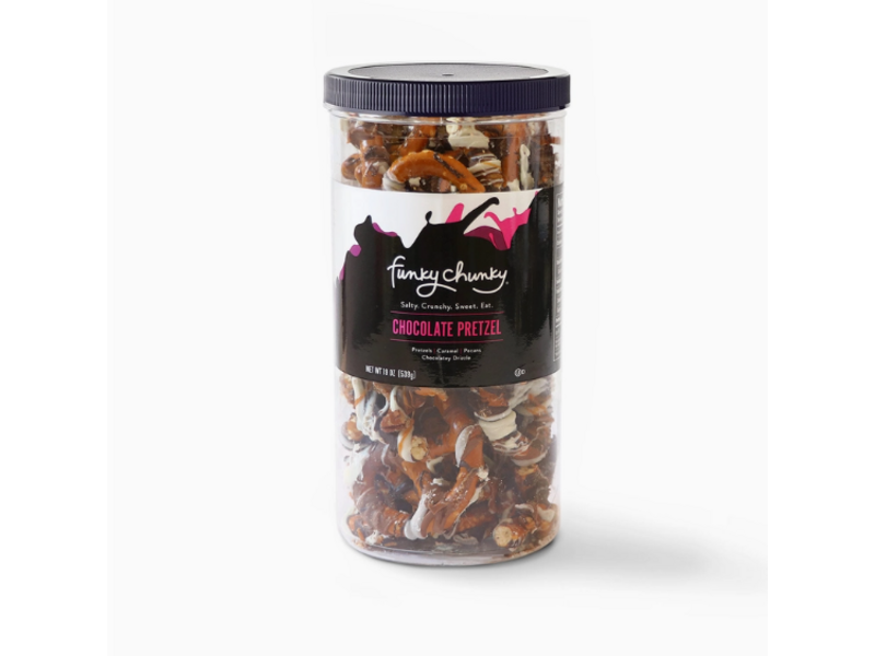 Funky Chunky Chocolate Pretzels | 19-ounce Canisters