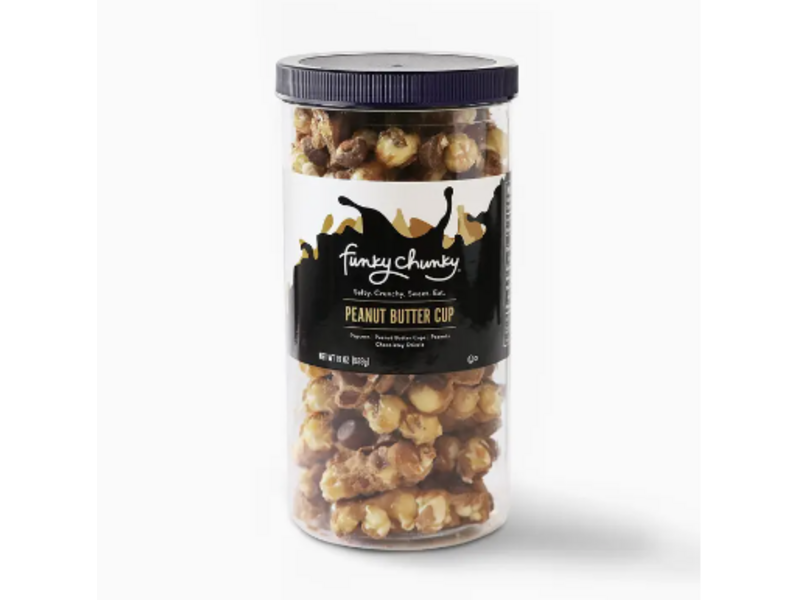 Funky Chunky Peanut Butter Cup | Caramel Choco Popcorn | 19oz Canisters