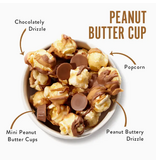 Funky Chunky Peanut Butter Cup | Caramel Choco Popcorn | 19oz Canisters