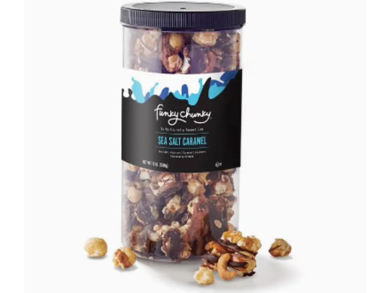 Funky Chunky Sea Salt Caramel | Caramel Choco Popcorn | 19oz Canisters