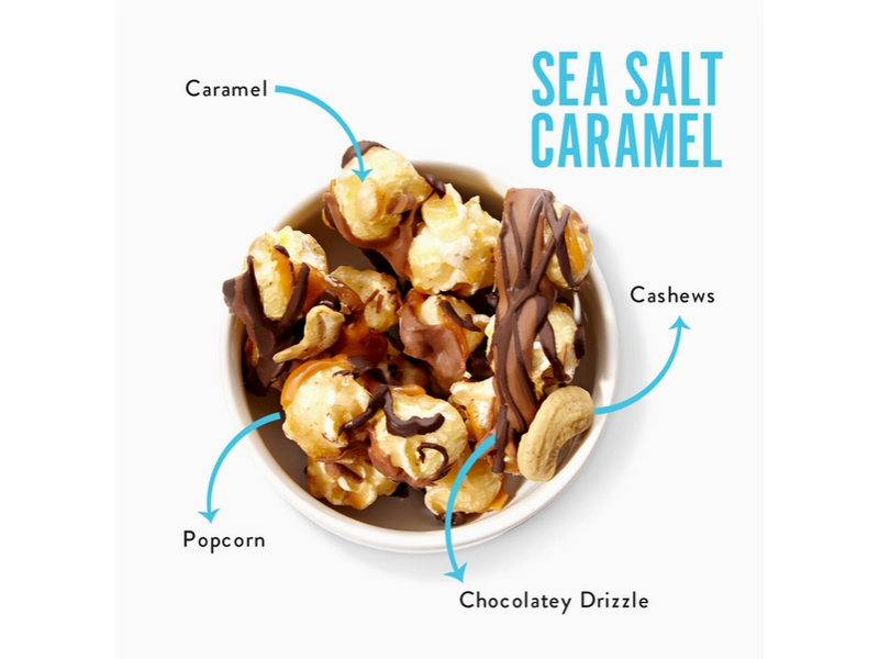 Funky Chunky Sea Salt Caramel | Caramel Choco Popcorn | 19oz Canisters