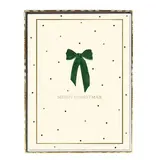 Graphique De France Green Bow Large Classic Holiday Boxed Card
