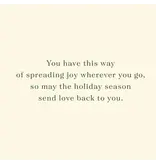 Graphique De France Green Bow Large Classic Holiday Boxed Card