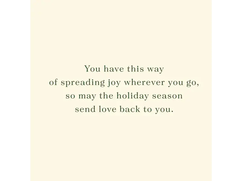 Graphique De France Green Bow Large Classic Holiday Boxed Card