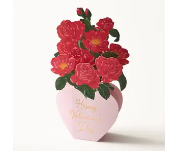 Pop Up Rose Bouquet Valentine's Day Card