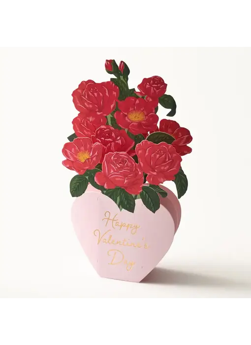 Pop Up Rose Bouquet Valentine's Day Card