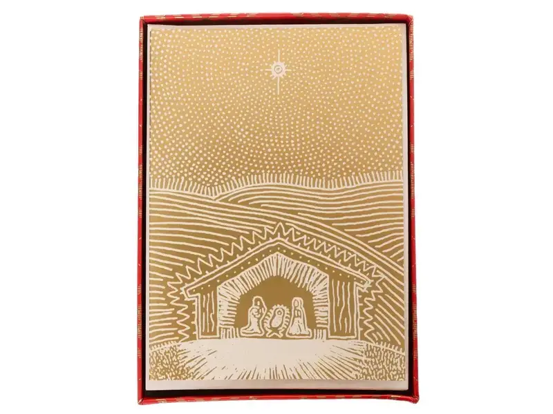 Graphique De France Nativity Scene Large Signature Holiday Boxed Card