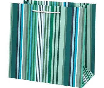 Green Stripes Gift Bag