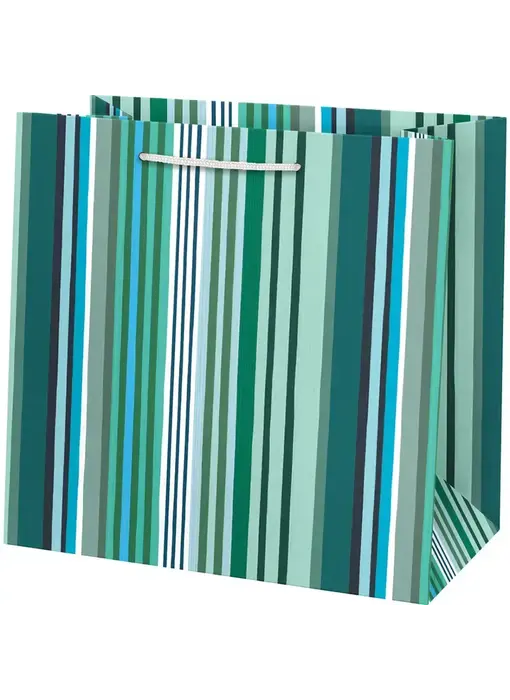 Green Stripes Gift Bag