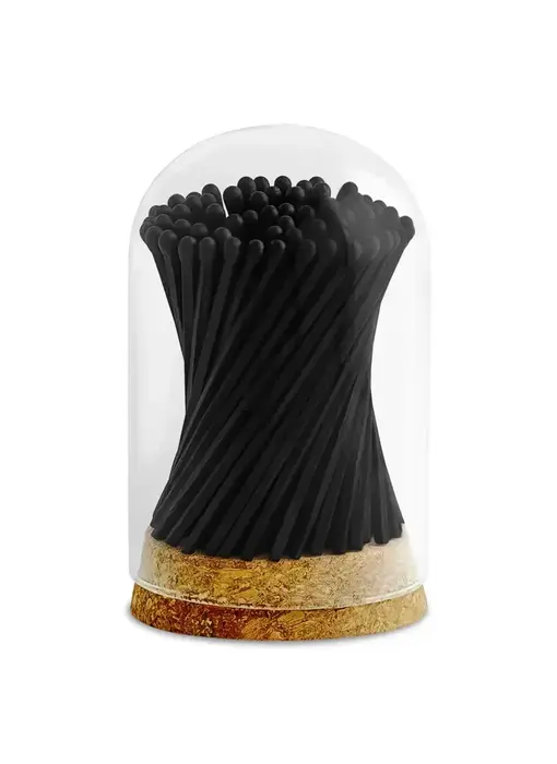 4" Matches in Premium Glass Cloche