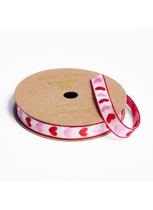 Hearts Woven Ribbon
