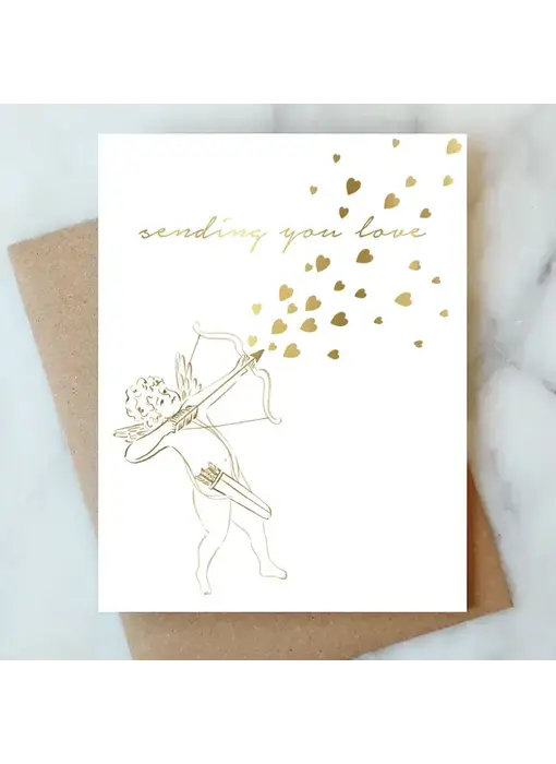Cupid Sending You Love Card