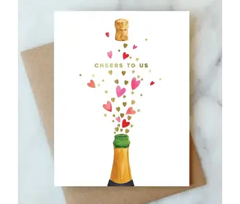 Poppin' Hearts Greeting Card