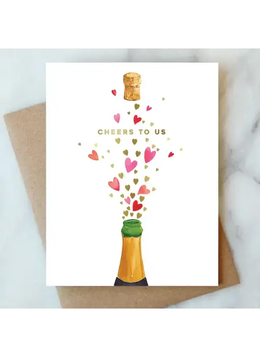 Poppin' Hearts Greeting Card