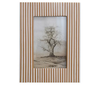 Resin Striped Photo Frame, 4"x6"