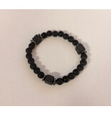 chakra jewelry Frosted Stone & Volcanic Stone Bracelet