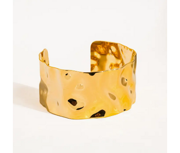 Baiser 18K Gold Non-Tarnish Glam Bold Bangle