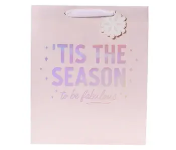 Fabulous Pink Large Holiday Gift Bag