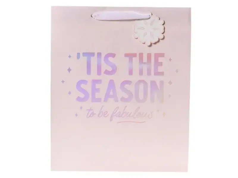 Graphique De France Fabulous Pink Large Holiday Gift Bag
