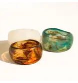 MAIQ Accessories Caelia Modern Bold Statement Resin Bangle