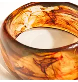 MAIQ Accessories Caelia Modern Bold Statement Resin Bangle