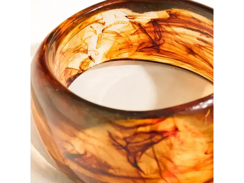 MAIQ Accessories Caelia Modern Bold Statement Resin Bangle