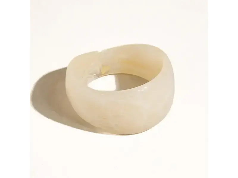 MAIQ Accessories Caelia Modern Bold Statement Resin Bangle